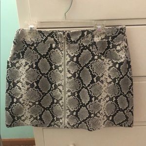 Snakeskin skirt